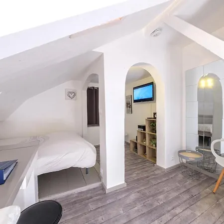 Duplex 27m2, Lit Double, Calme Et Cosy, Netflix , Wifi, Parking, Hypercentre A 400m, Arrivée Tardive Possible Avec Boite à Clés Albertville
